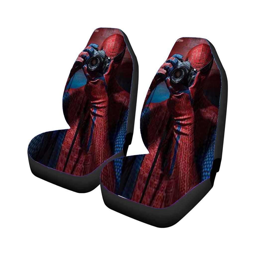 Spider Man Camera Car Front Seat Covers