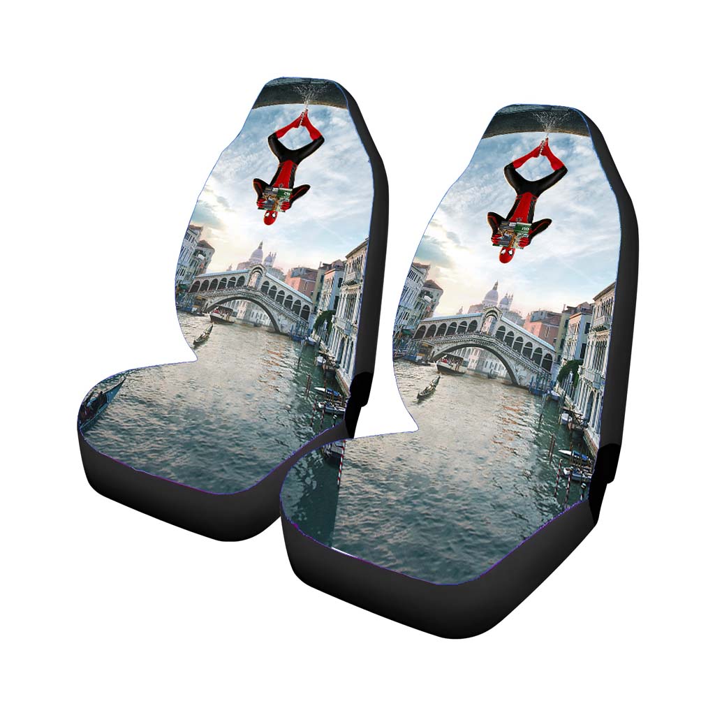 Spider Man Far From Car Front Seat Covers