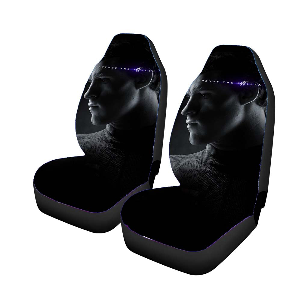 Spider Man Marvel Endgame Hero Film Poster Art Car Front Seat Covers