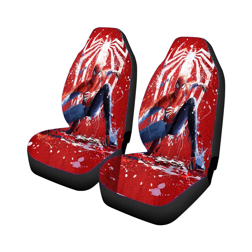 Spider Man Paint Car Front Seat Covers