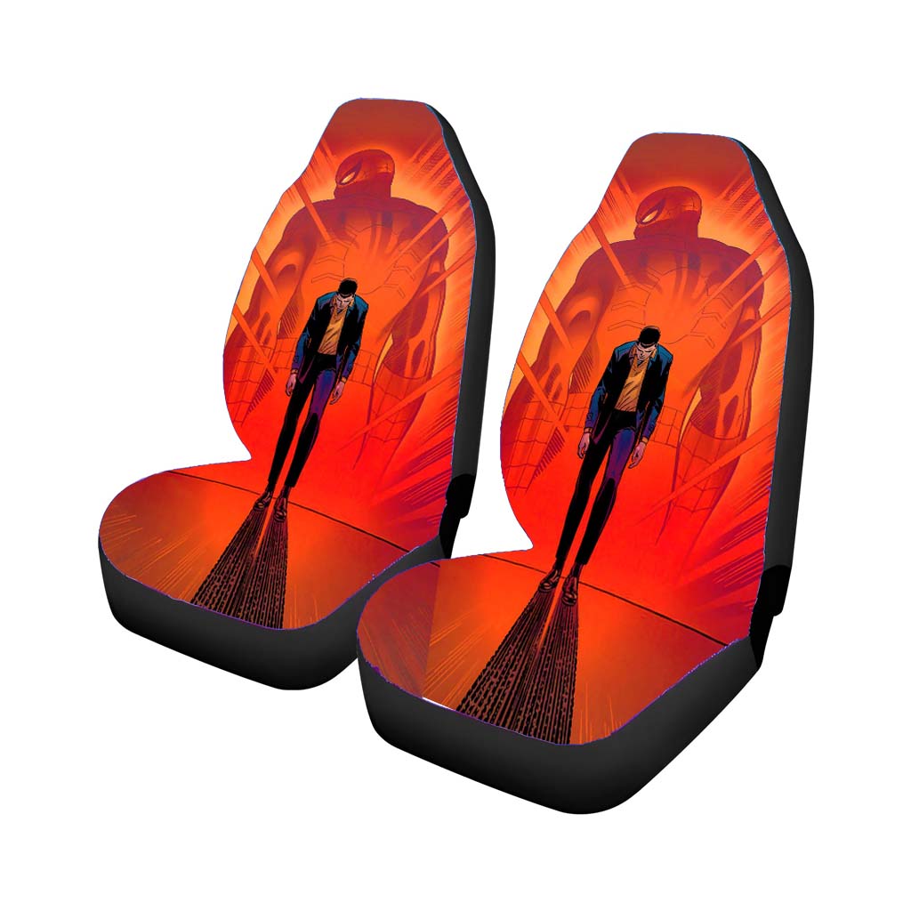 Spider Man Peter Parker Comic Car Front Seat Covers