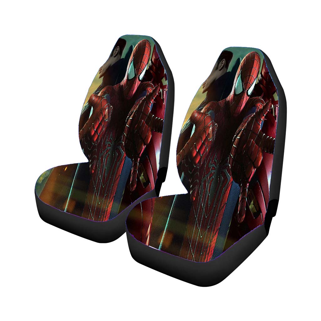 Spiderman Captain Iron Marvel Car Front Seat Covers