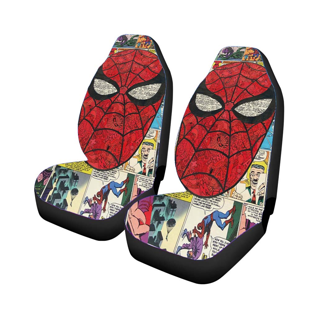 Spiderman Collage Car Front Seat Covers