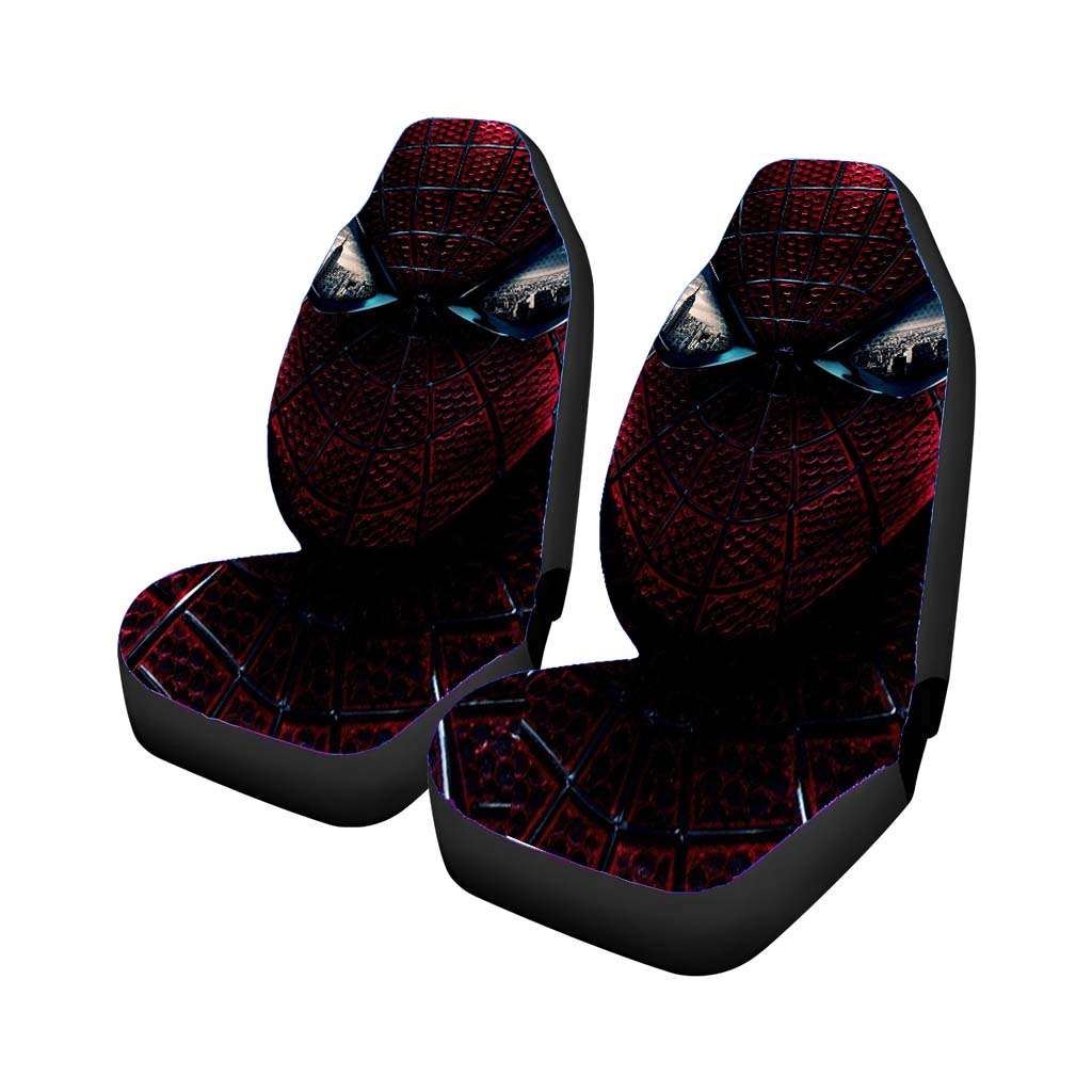 Spiderman Face Custom Car Front Seat Covers