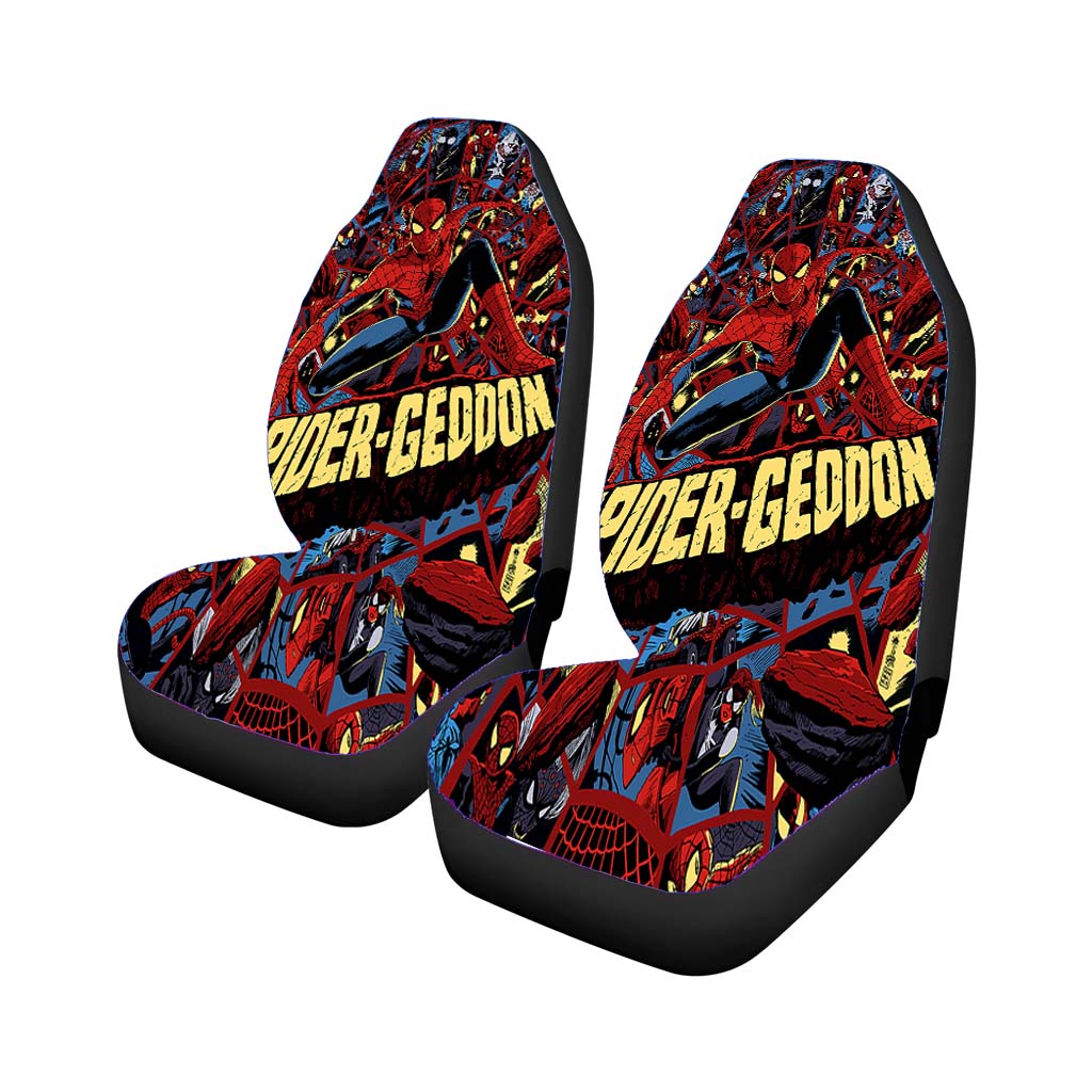 Spiderman Geddon Poster Doodle Car Front Seat Covers
