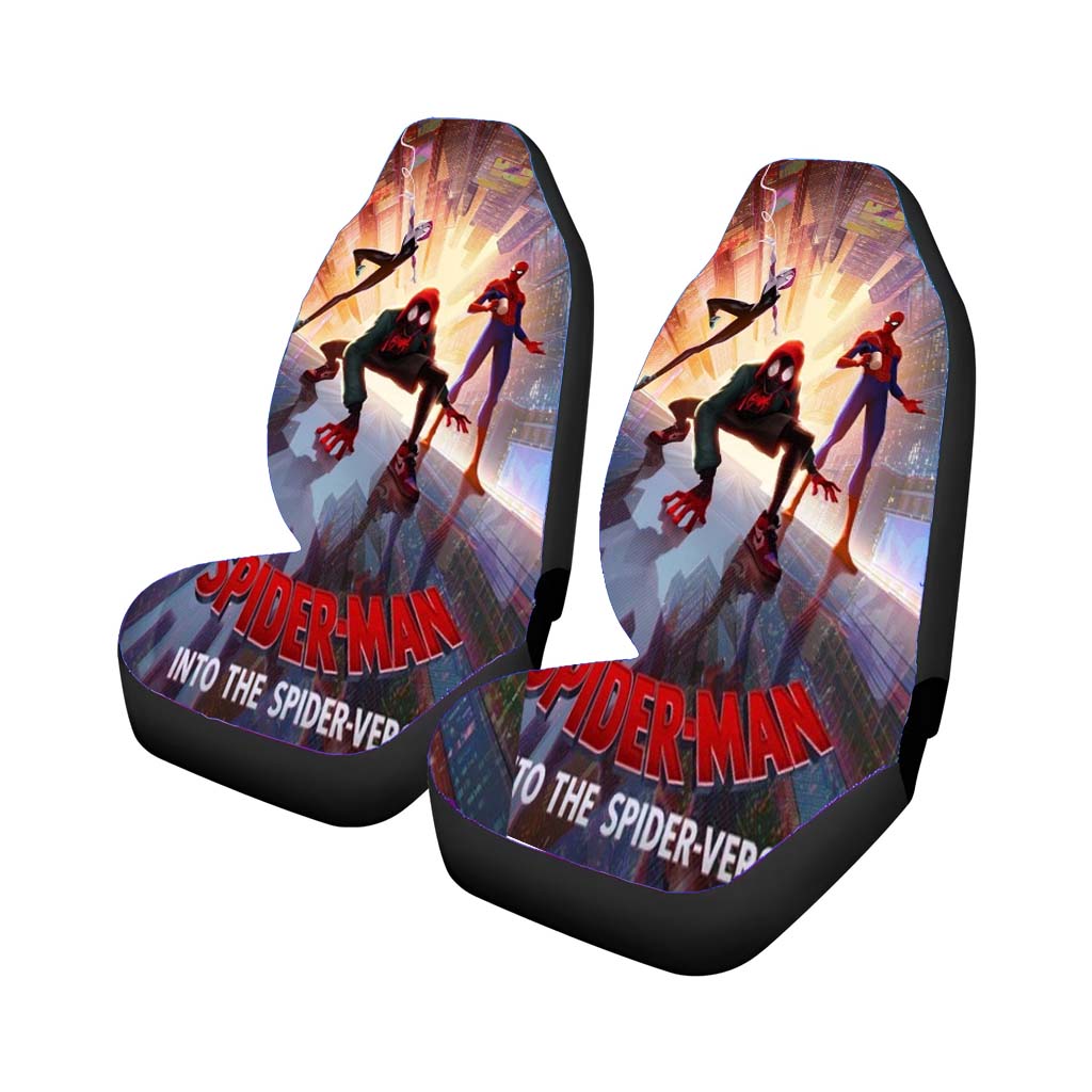 Spiderman Into The Spiderverse Car Front Seat Covers