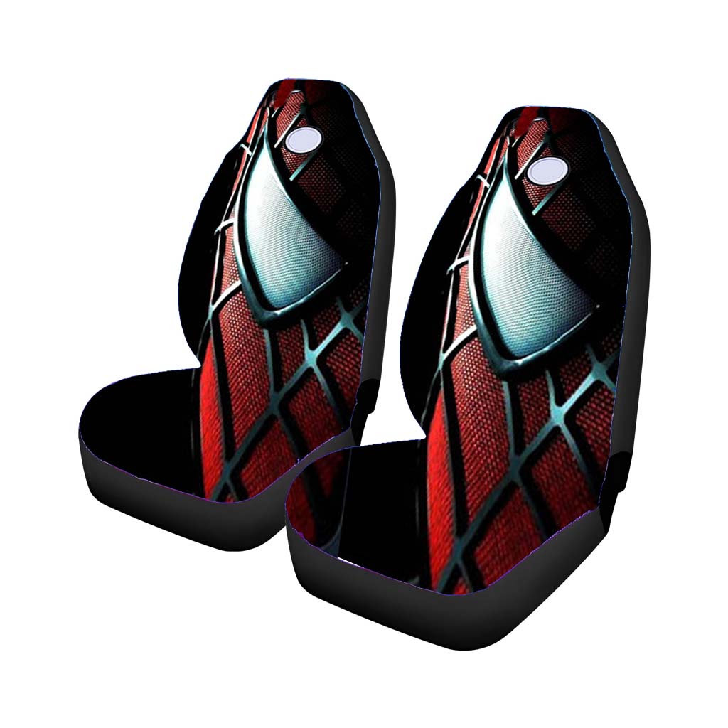 Spiderman Mask Car Front Seat Covers
