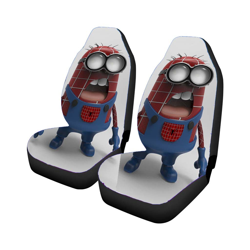 Spiderman Minion Car Front Seat Covers
