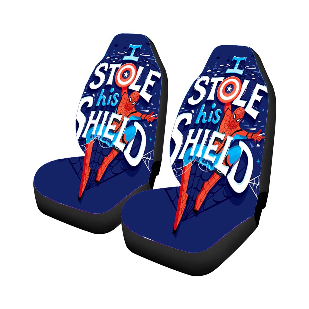 Spiderman Shield Car Front Seat Covers