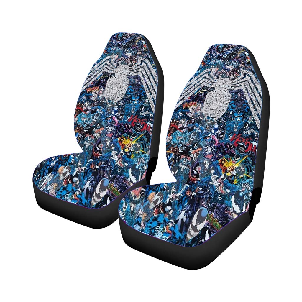 Spiderman Venom Photo Collage Car Front Seat Covers