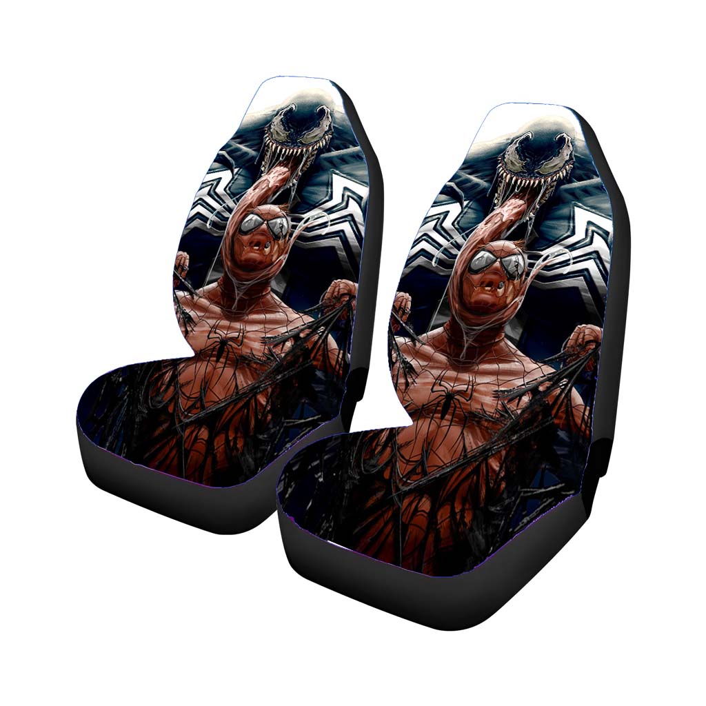 Spiderman Vs Big Venom Car Front Seat Covers