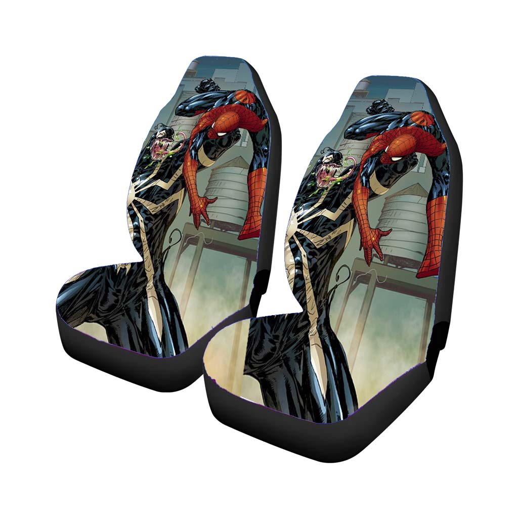 Spiderman Vs Venom Comic Car Front Seat Covers