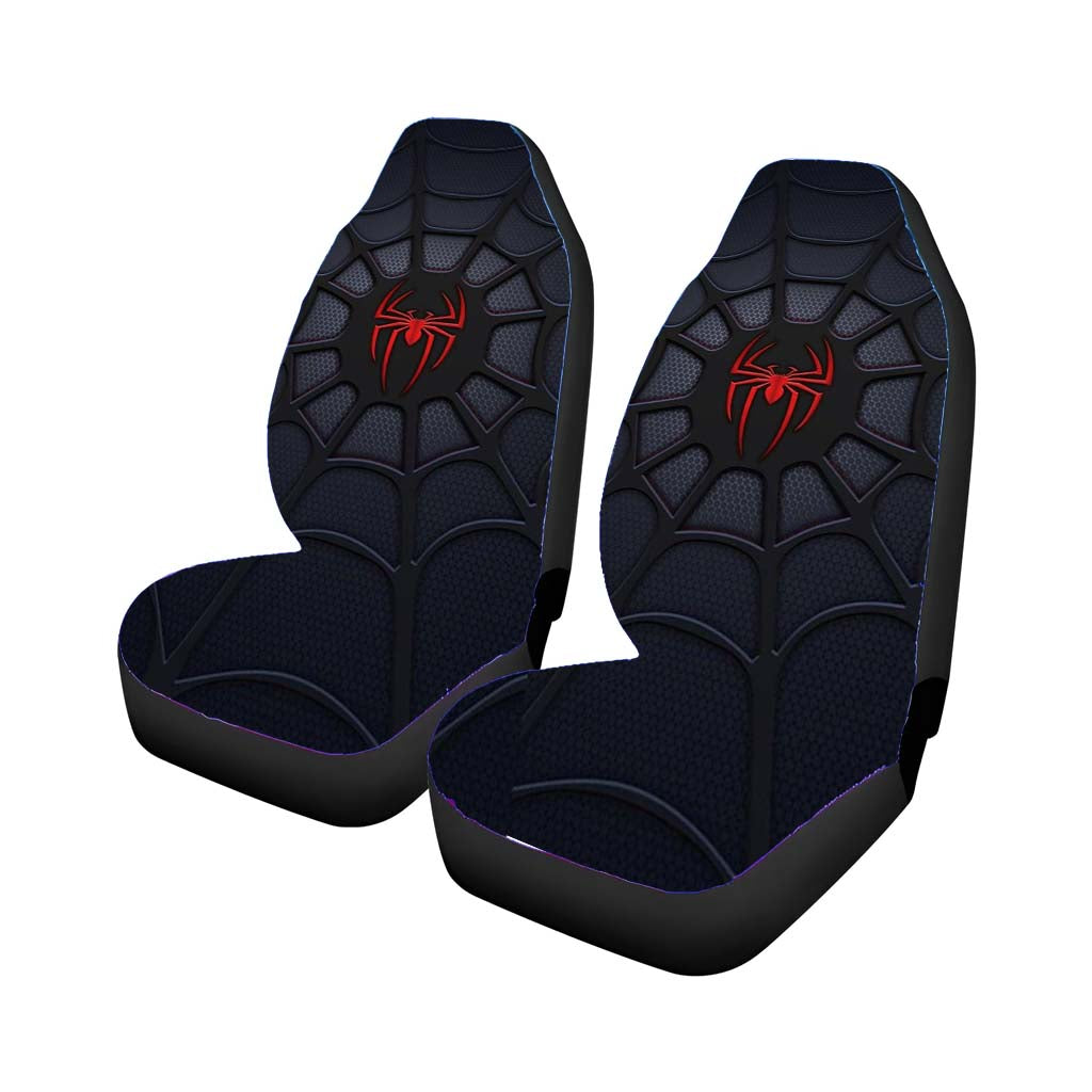 Spidey Black Style Costumes Car Front Seat Covers