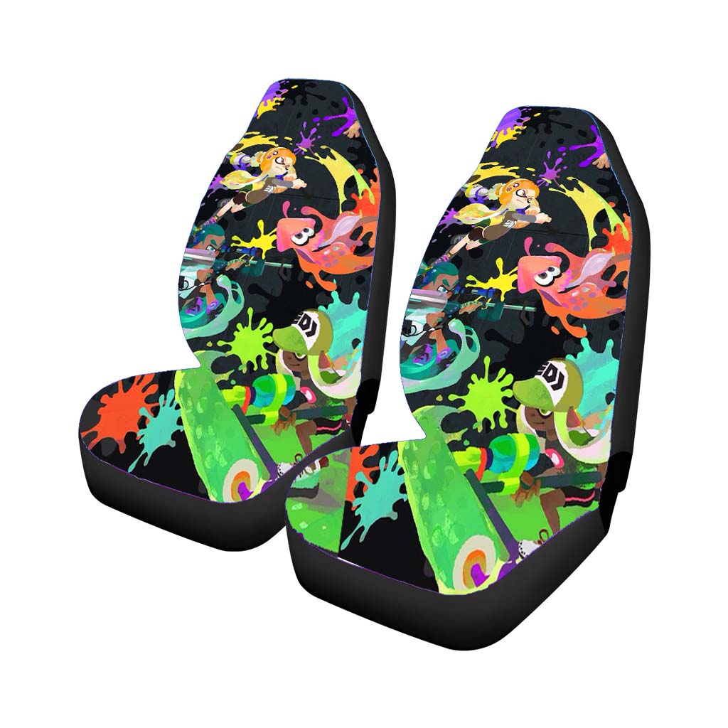 Splatoon Game Wallpape Car Front Seat Covers