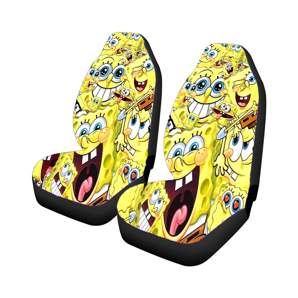 Spongebob Collage Car Front Seat Covers