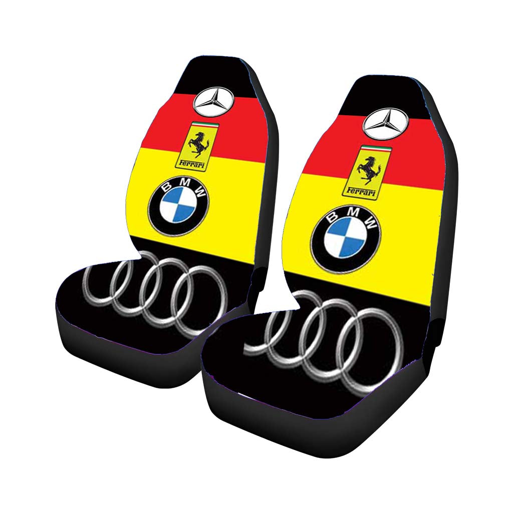 Sports Cars 4 Logos Car Front Seat Covers