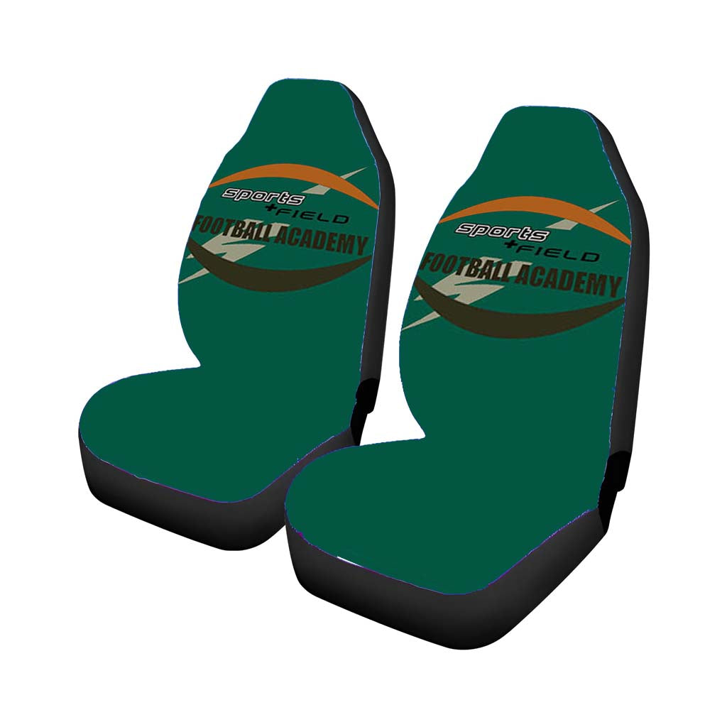 Sports Field Football Academy Logos Car Front Seat Covers