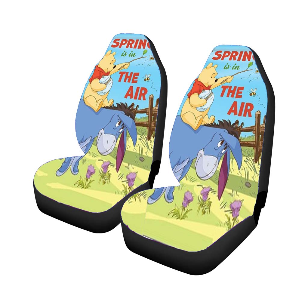Spring In The Air Pooh And Eeyore Car Front Seat Covers