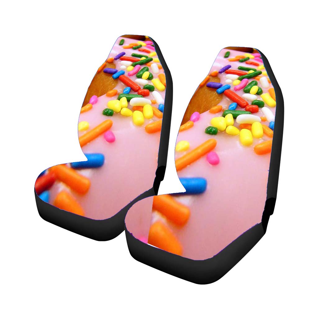 Sprinkle Donut Car Front Seat Covers