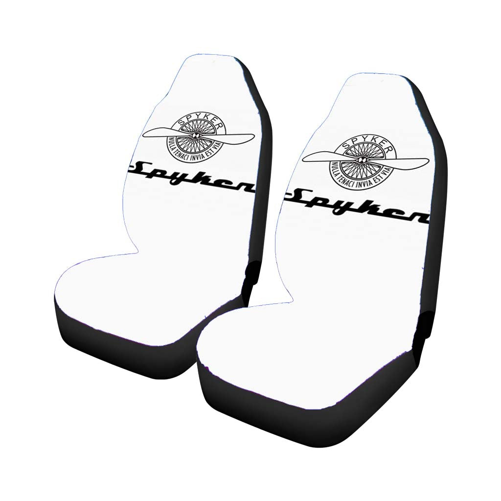 Spyker White Car Front Seat Covers