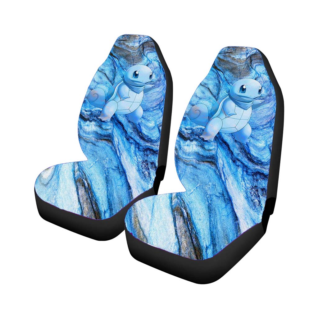 Squirtle Blue Marble X Stone Car Front Seat Covers