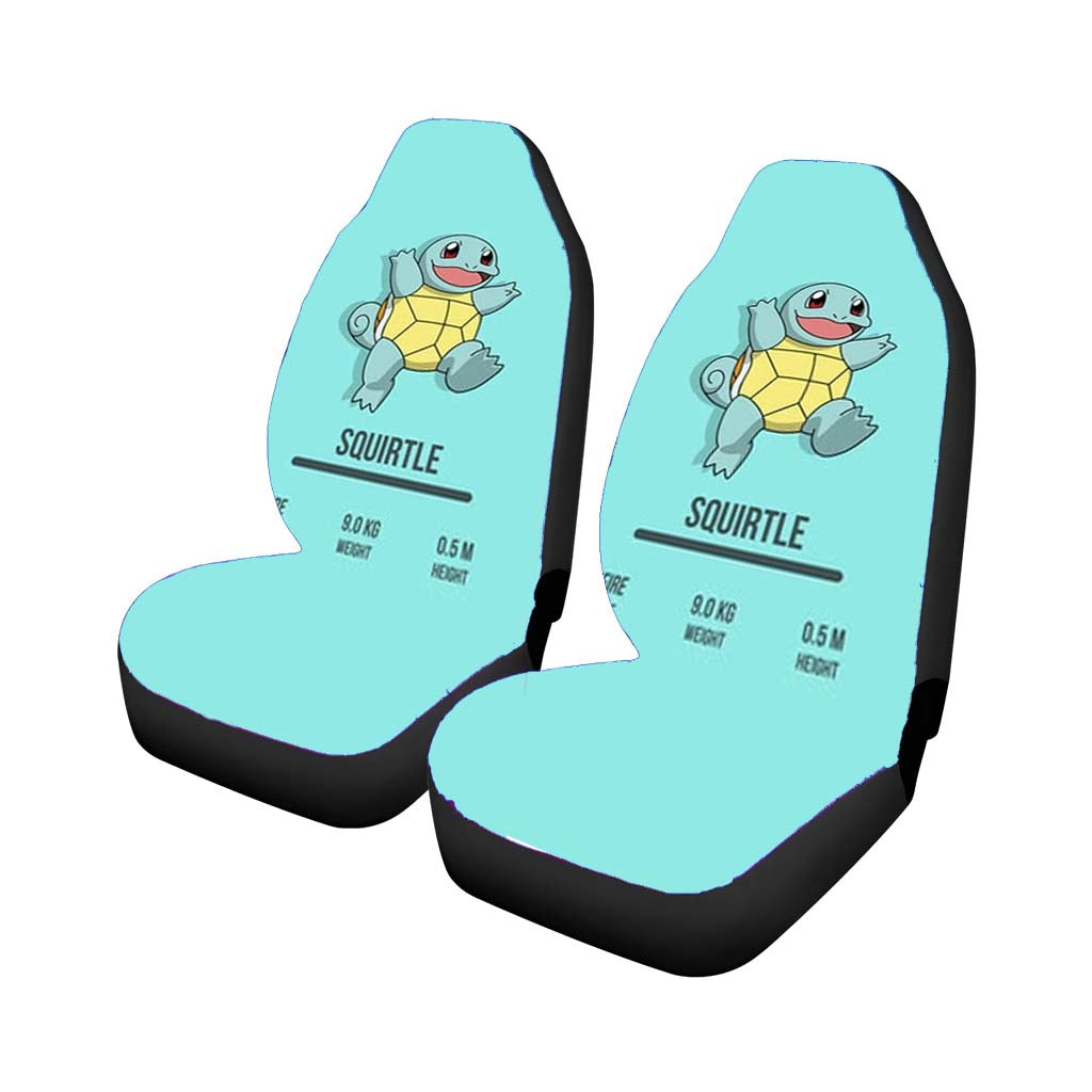 Squirtle Pokemon Car Front Seat Covers