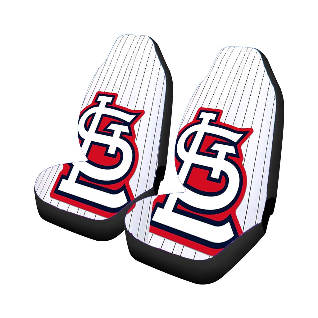St Louis Cardinals Jersey White Car Front Seat Covers