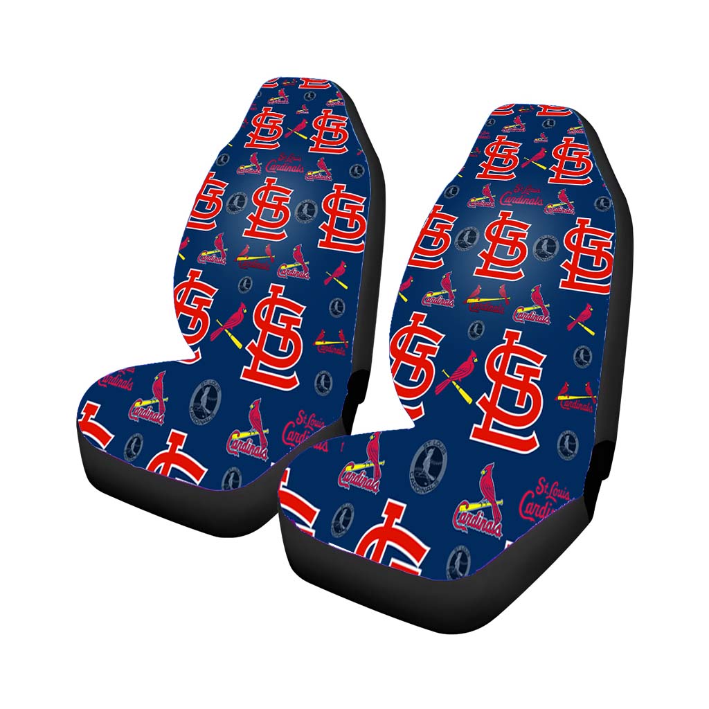 St Louis Cardinals Logo Pattern Car Front Seat Covers