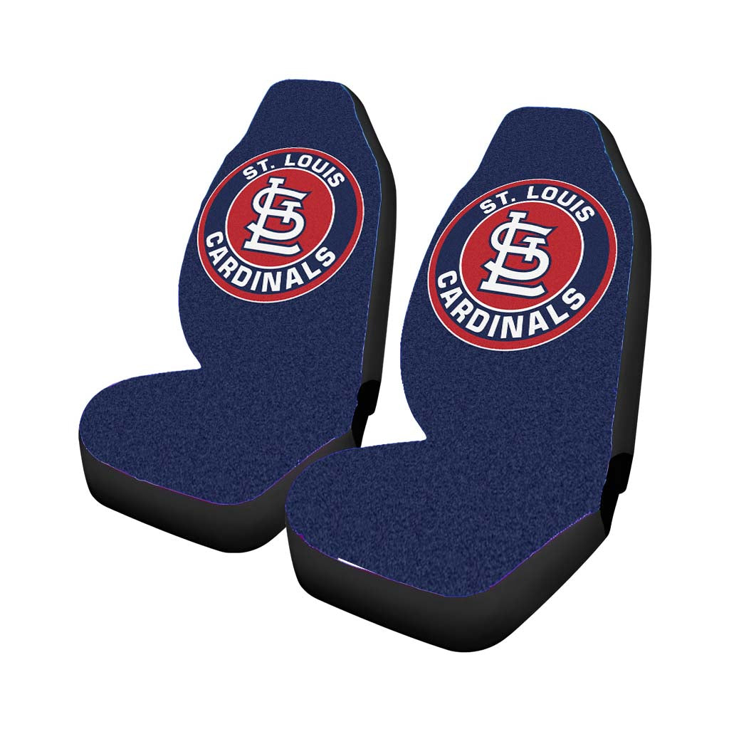 St Louis Cardinals Roundel Area Rug Car Front Seat Covers