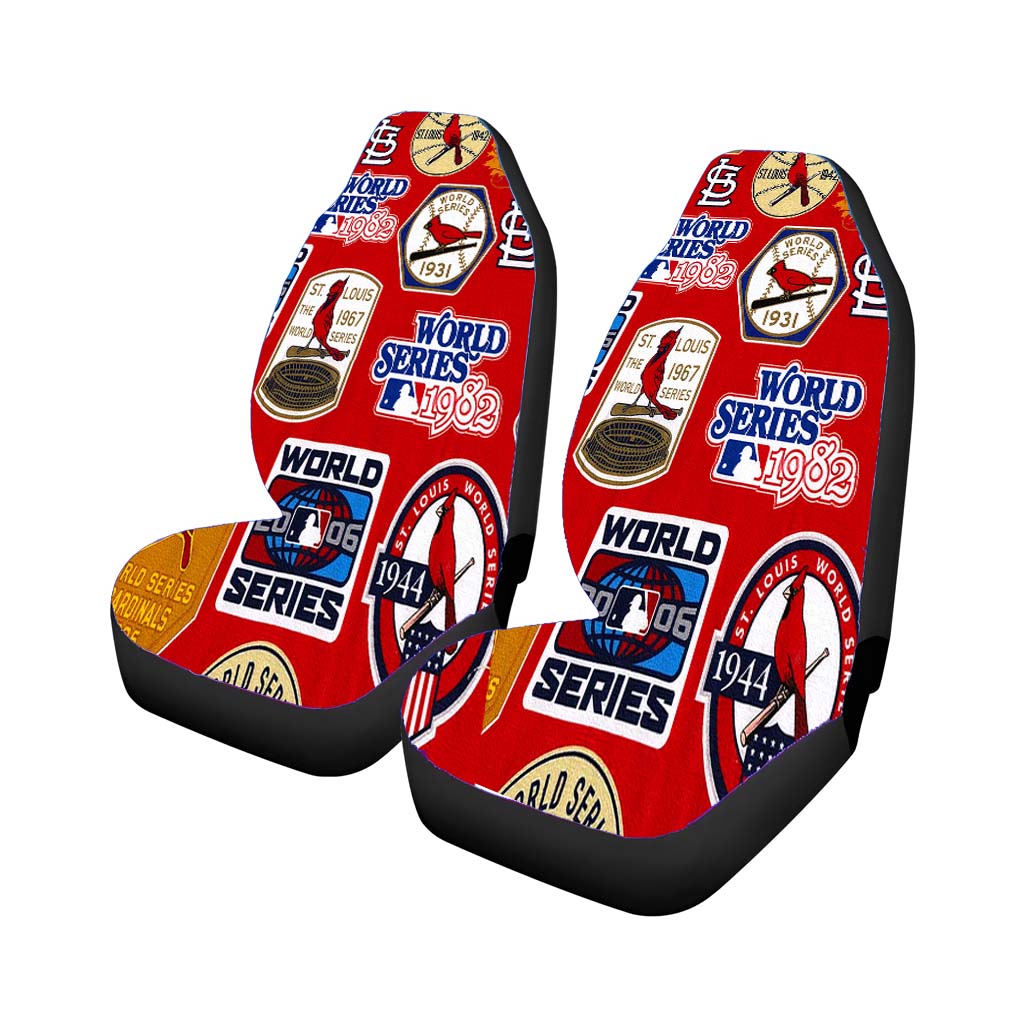 St Louis Cardinals World Series Emblem Car Front Seat Covers