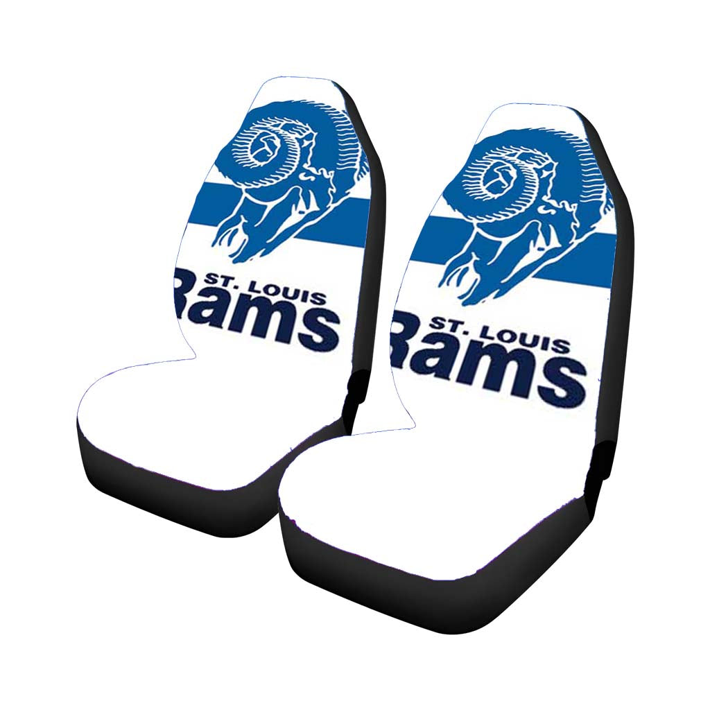 St Louis Rams Logo Over Stripes Car Seat Covers