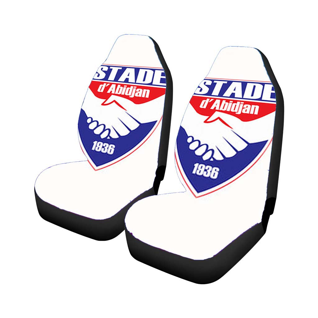 Stade D Abidjan White Car Front Seat Covers