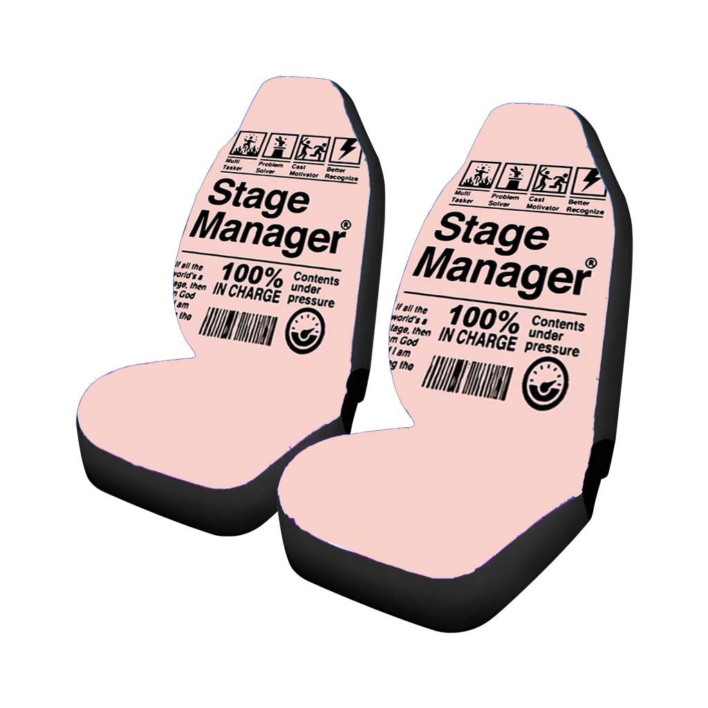 Stage Manager Musical Theatre Thespian Christmas Gift Car Front Seat Covers