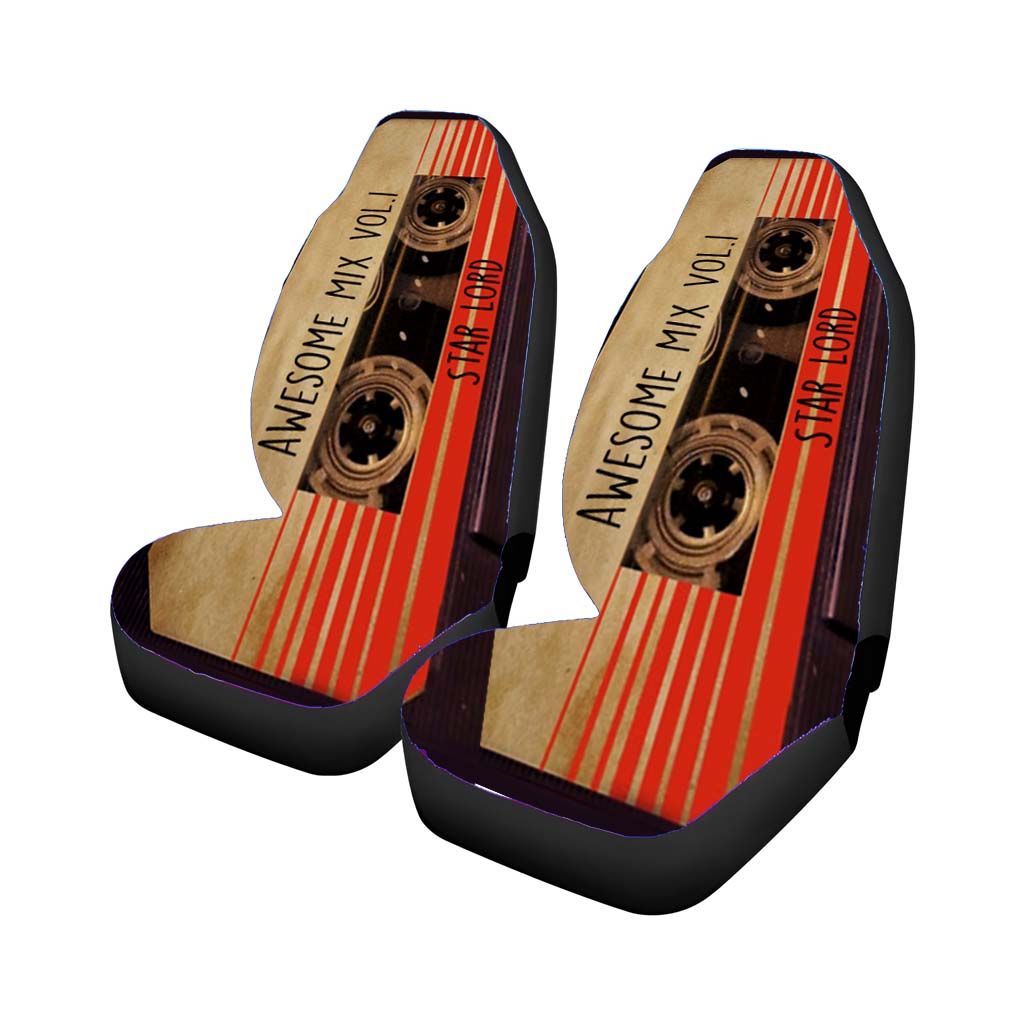 Star Lord Cassette Player Car Front Seat Covers