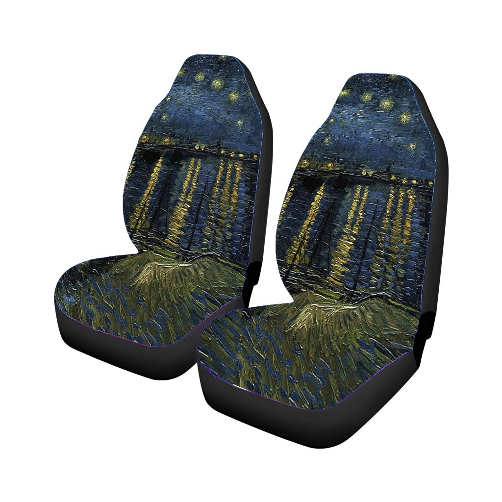 Starry Night Van Gogh Car Front Seat Covers