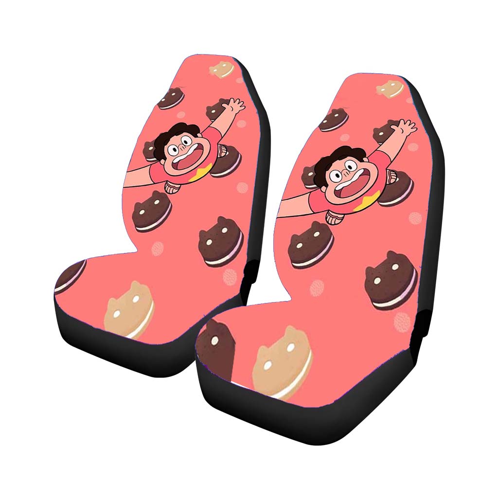 Steven Universe Cookie Cat Car Front Seat Covers
