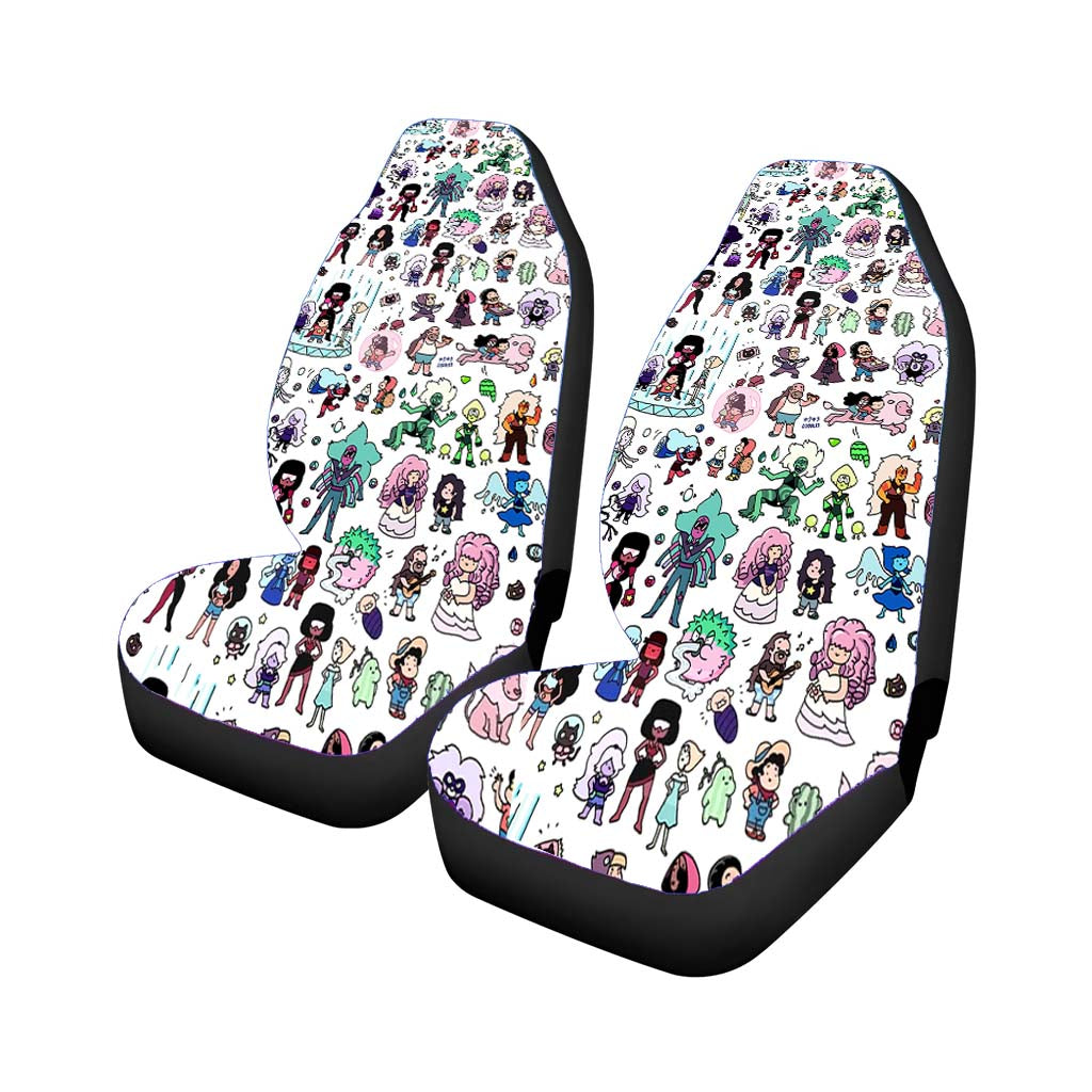 Steven Universe Pattern Wallpaper Car Front Seat Covers