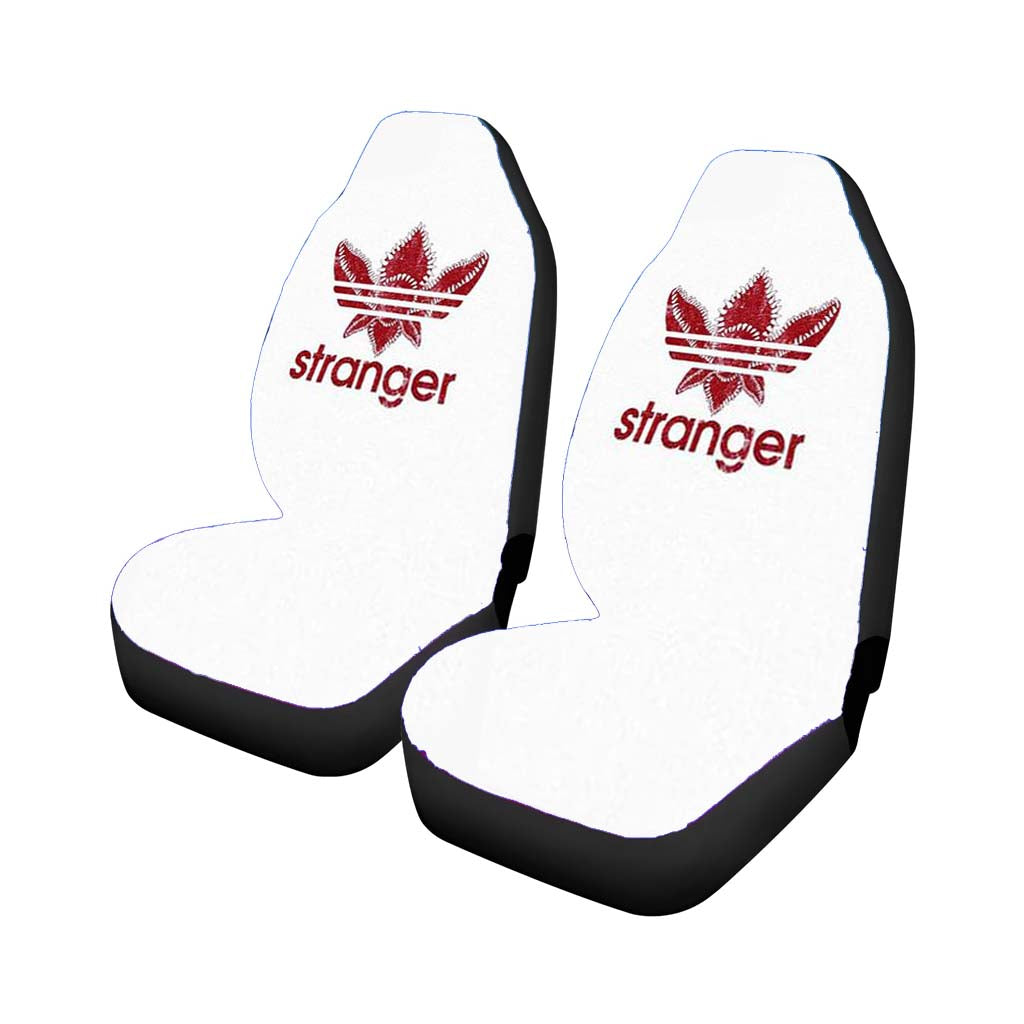 Stranger White Background Car Front Seat Covers