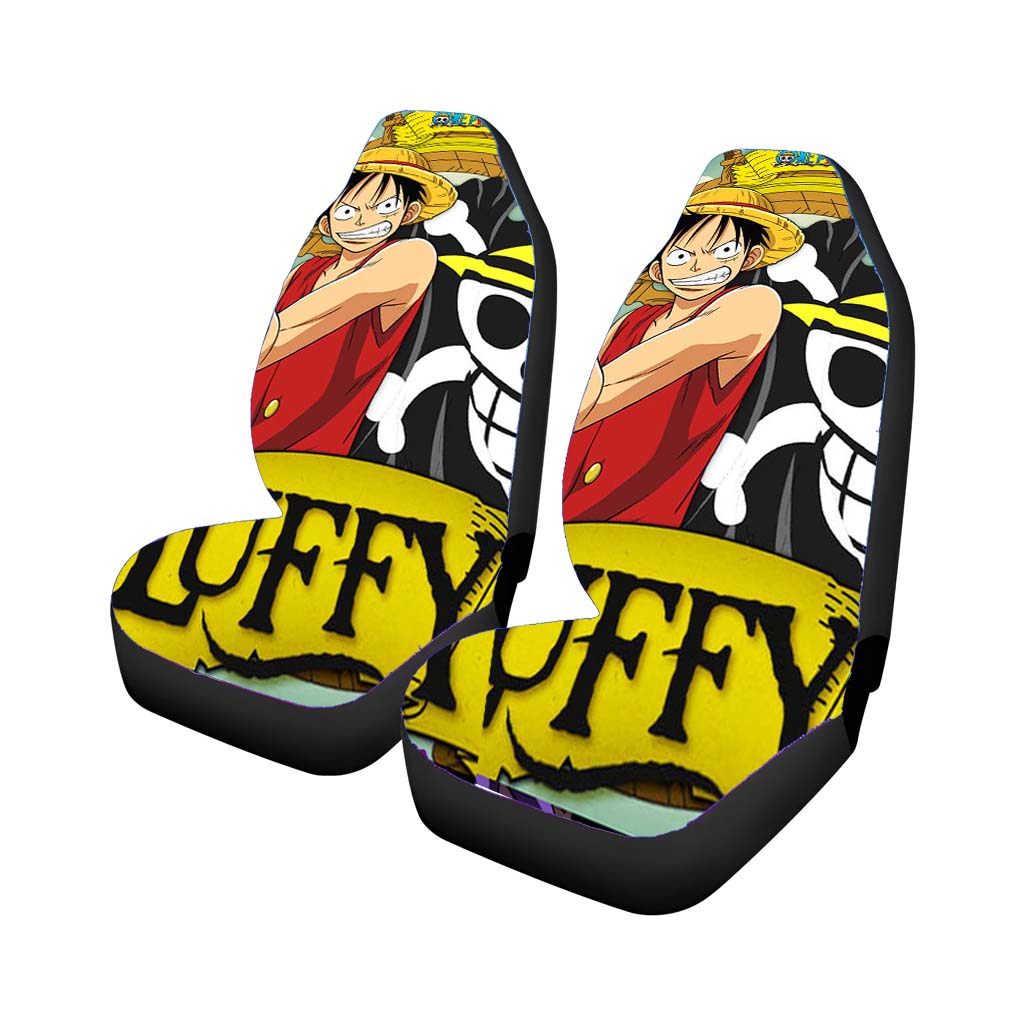 Straw Hat Pirate Captain Car Front Seat Covers