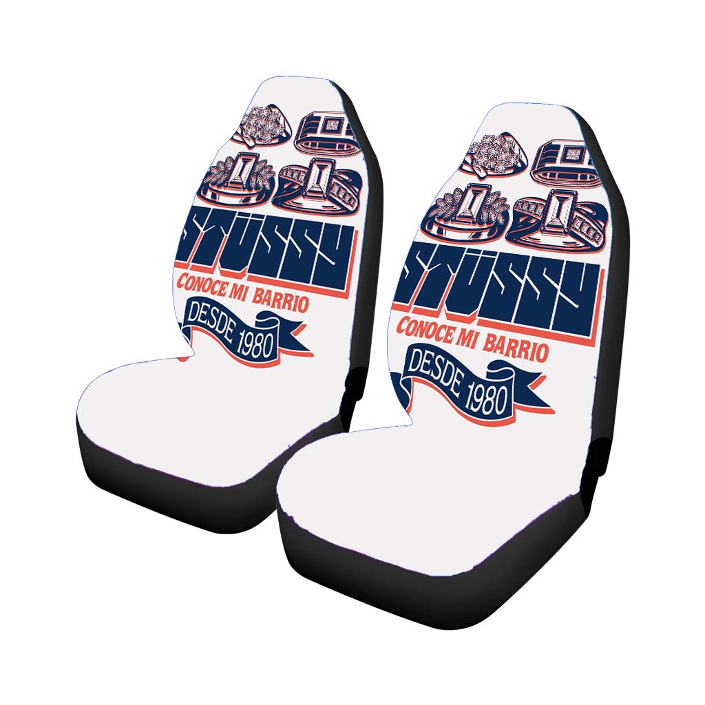 Stussy Conoce Mi Barrio Car Front Seat Covers