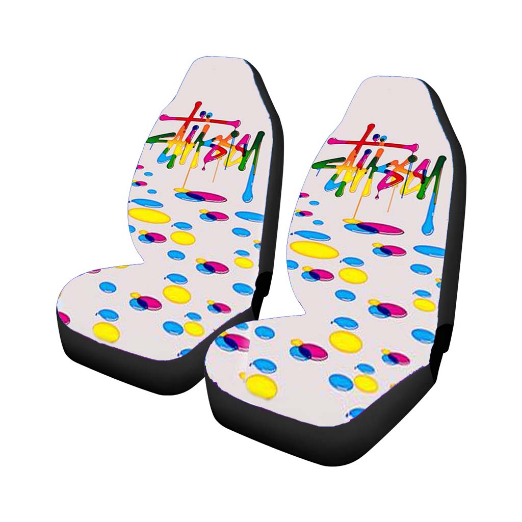 Stussy Drops Of Paint Car Front Seat Covers