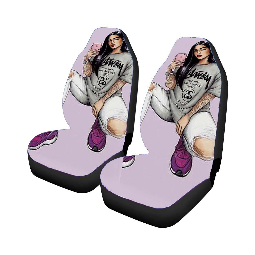 Stussy Girl Car Front Seat Covers