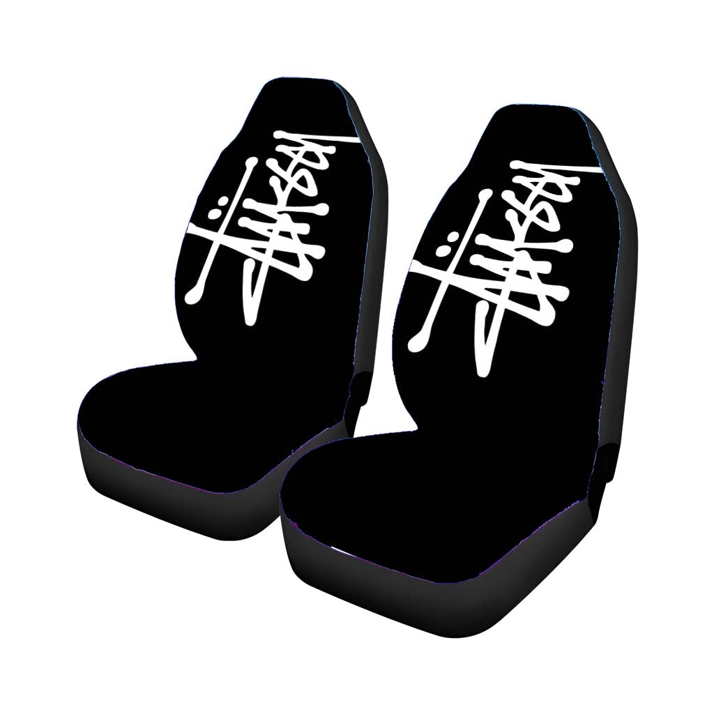 Stussy White Car Front Seat Covers