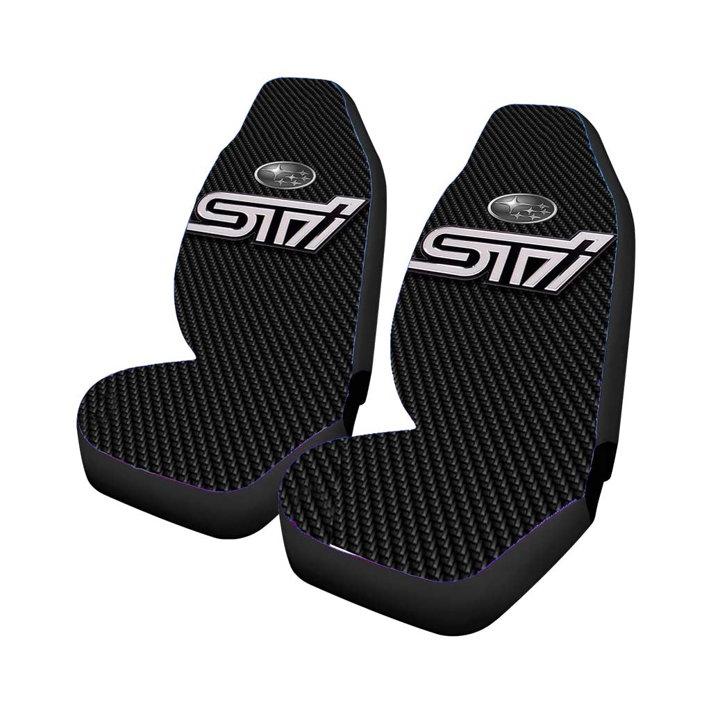 Subaru Sti Logo Car Front Seat Covers