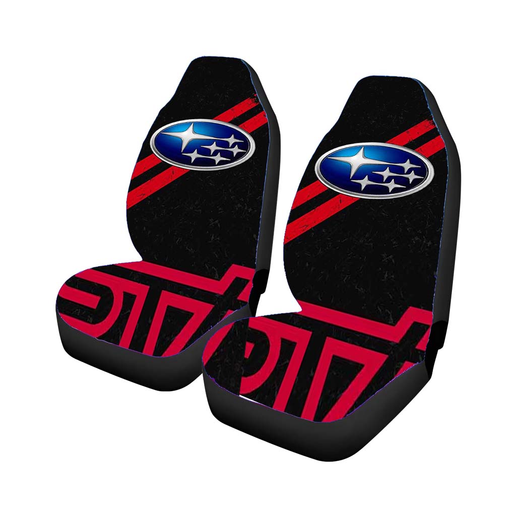 Subaru Wrx Sti Logo Car Front Seat Covers