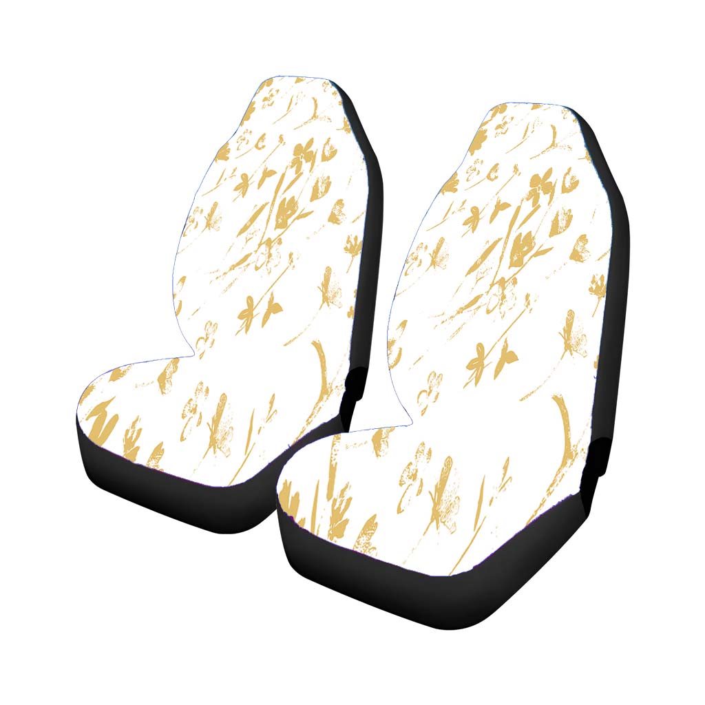 Summer Printed Flower Car Front Seat Covers