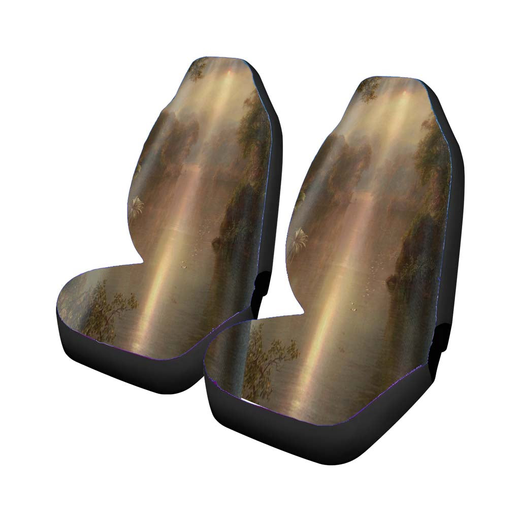 Sunny River Landscape Car Front Seat Covers