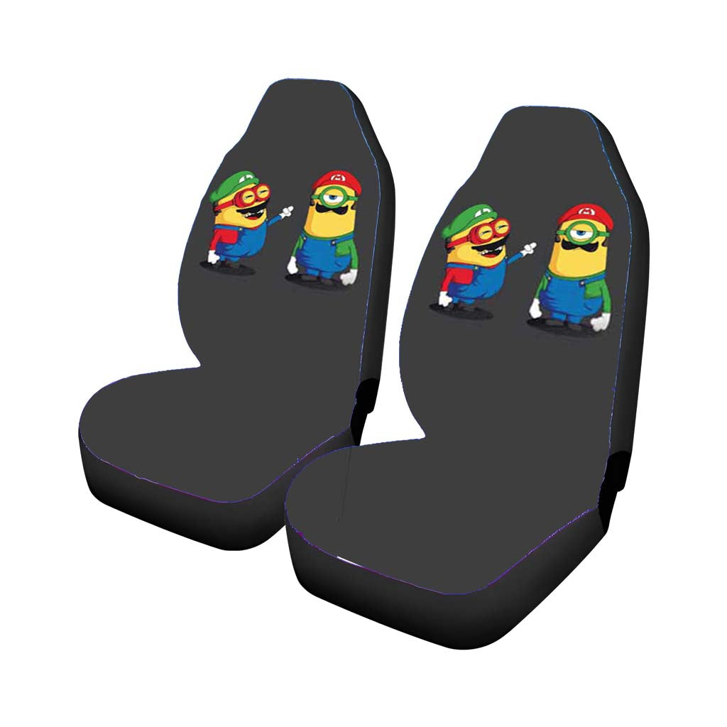 Super Mario Minions Car Front Seat Covers