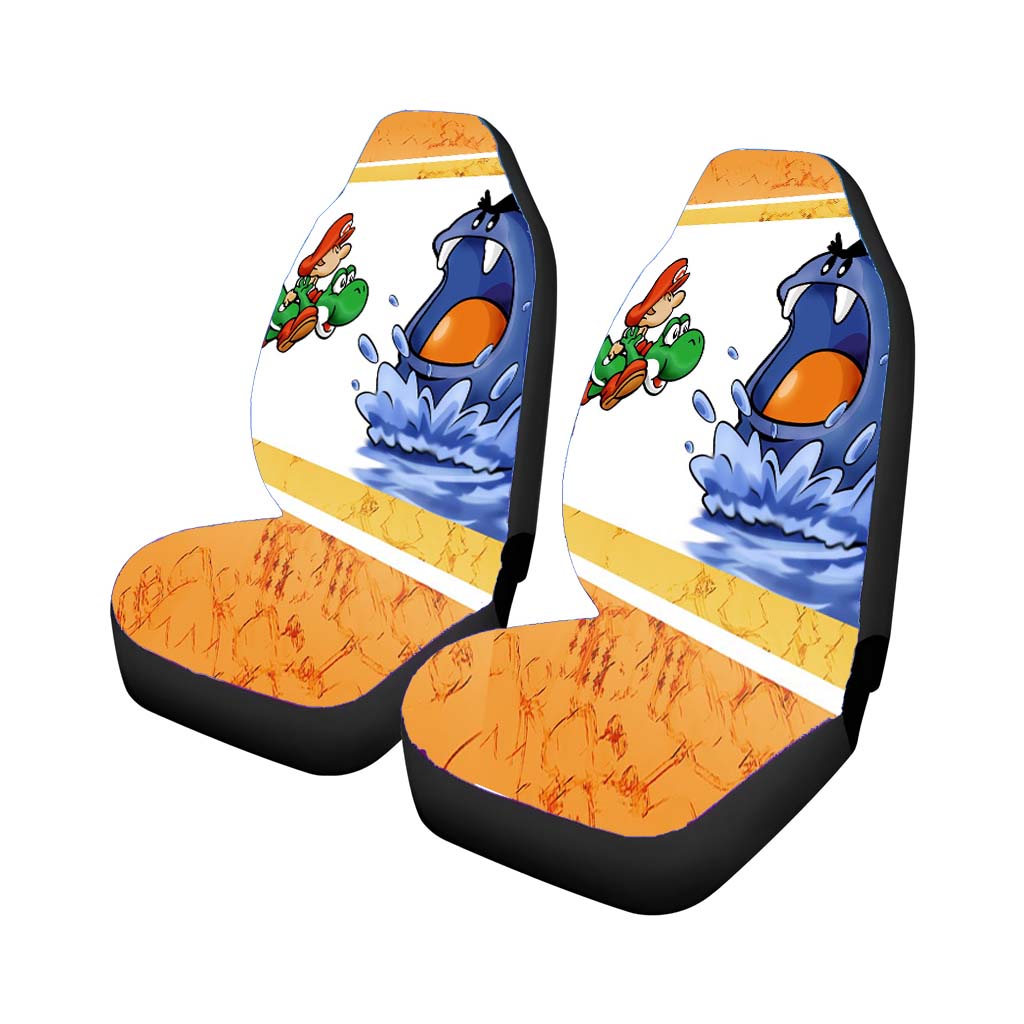 Super Mario World Yoshis Isla Car Front Seat Covers