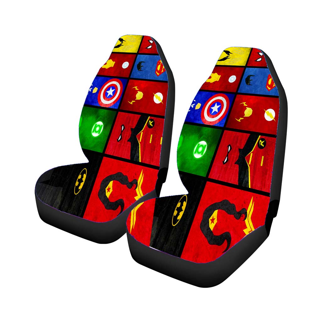 Superheroes Marvel And Dc Car Front Seat Covers
